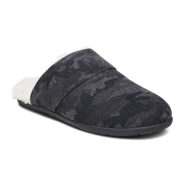 Vionic | Men's Alfons Mule Slipper - Dark Shadow Camo