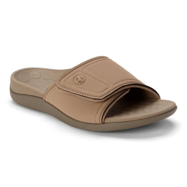 Vionic | Women's Kiwi Slide Sandal - Camel Khaki