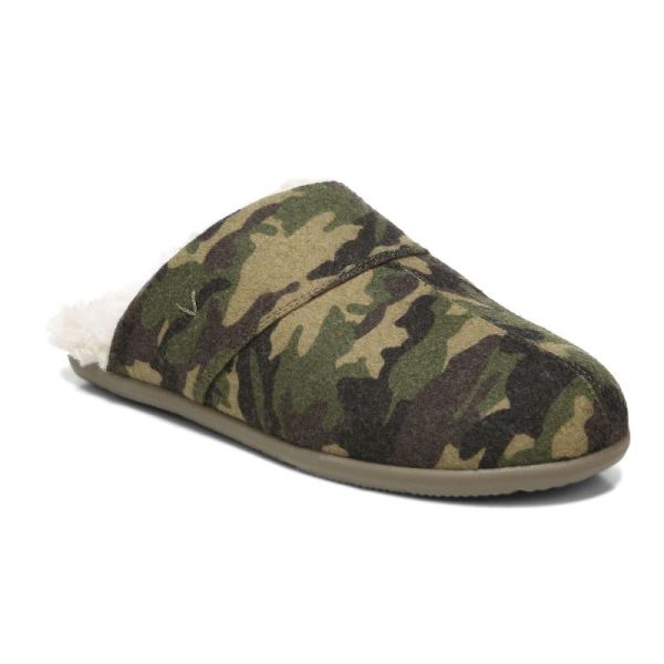 Vionic | Men's Alfons Mule Slipper - Olive Camo