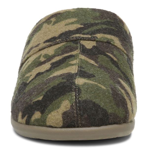 Vionic | Men's Alfons Mule Slipper - Olive Camo