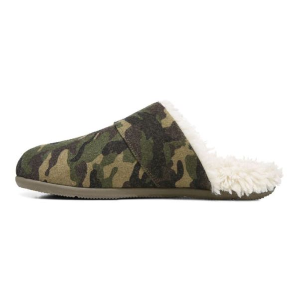 Vionic | Men's Alfons Mule Slipper - Olive Camo