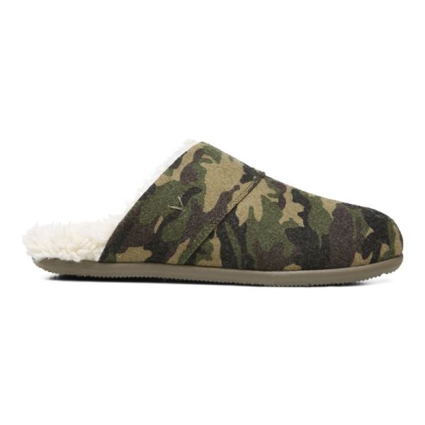 Vionic | Men's Alfons Mule Slipper - Olive Camo