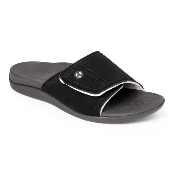 Vionic | Men's Kiwi Slide Sandal - Black Grey