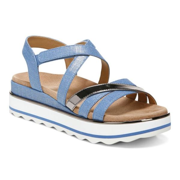Vionic | Women's Kellyn Flatform Sandal - Vallarta Blue