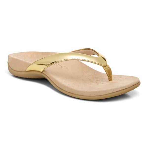 Vionic | Women's Dillon Toe Post Sandal - Gold