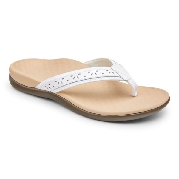 Vionic | Women's Casandra Toe Post Sandal - White