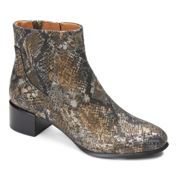 Vionic | Women's Kamryn Ankle Boot - Pewter Boa