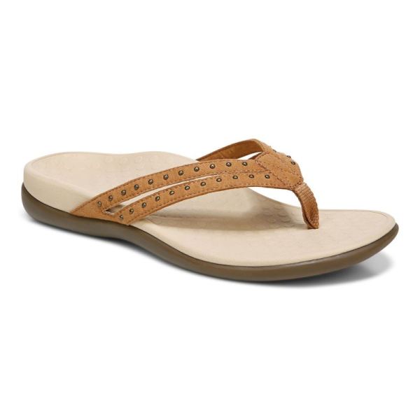 Vionic | Women's Tasha Toe Post Sandal - Toffee