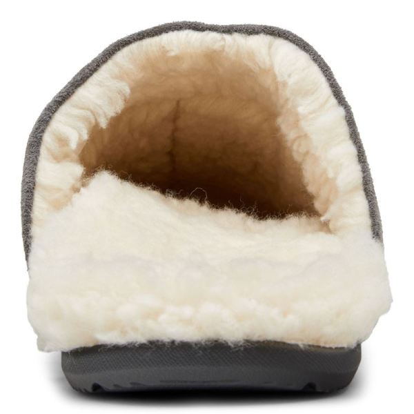 Vionic | Men's Alfons Mule Slipper - Charcoal Suede
