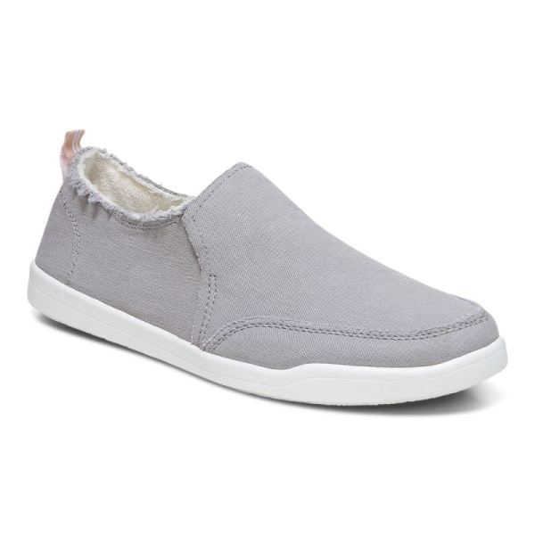 Vionic | Women's Malibu Slip On - Light Grey Canvas