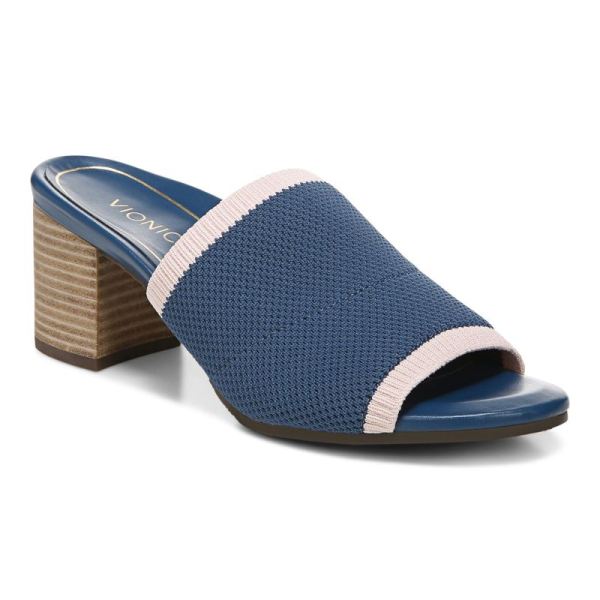 Vionic | Women's Fleur Heeled Sandal - Dark Blue