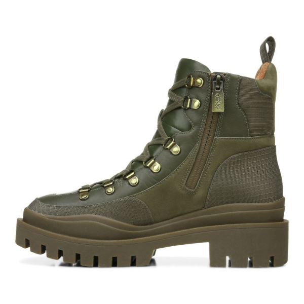Vionic | Women's Jaxen Boot - Olive Leather Textile