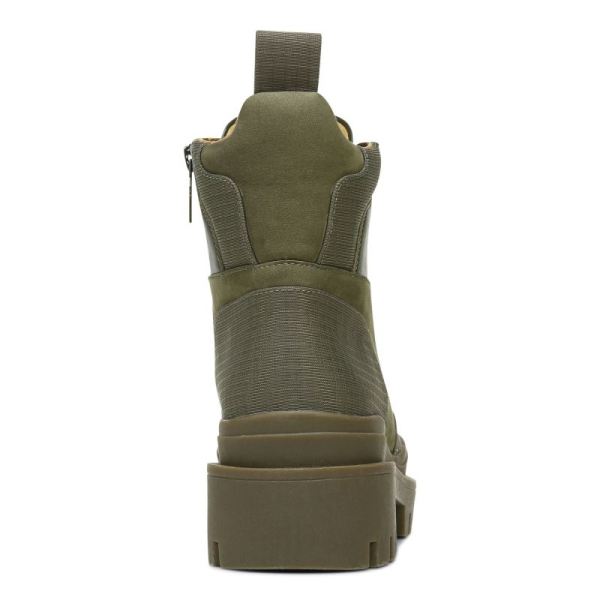 Vionic | Women's Jaxen Boot - Olive Leather Textile