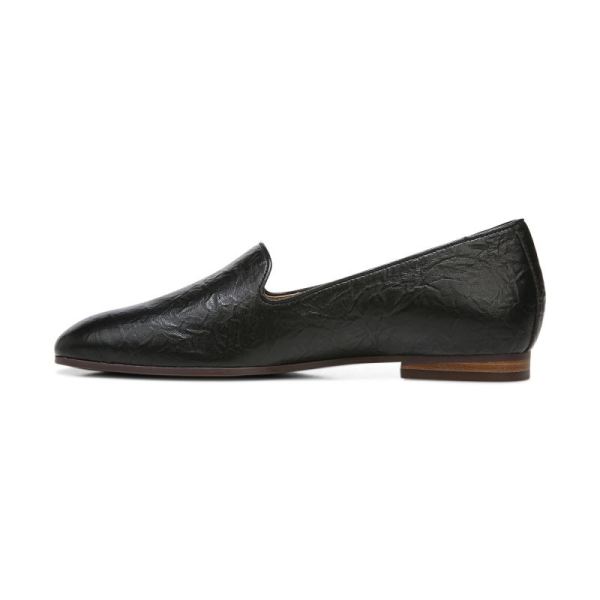 Vionic | Women's Willa Slip on Flat - Black Leather