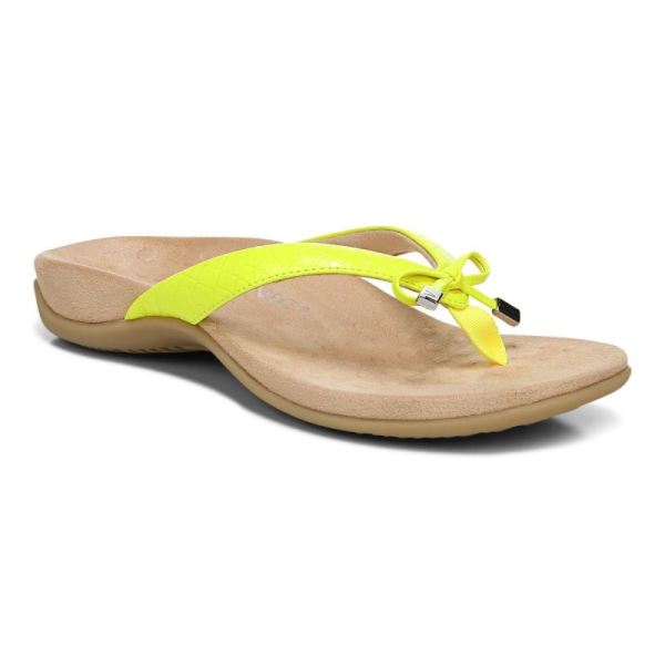 Vionic | Women's Bella Toe Post Sandal - Yellow