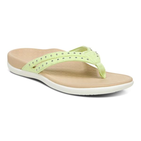 Vionic | Women's Tasha Toe Post Sandal - Pale Lime