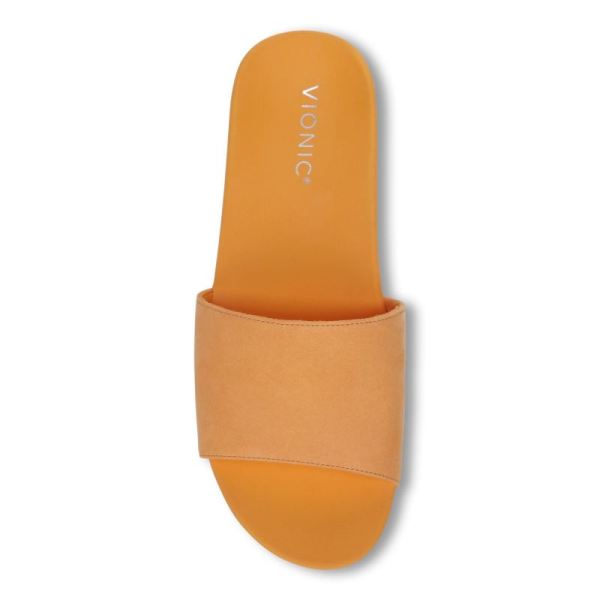 Vionic | Women's Val Slide Sandal - Arancio Nubuck