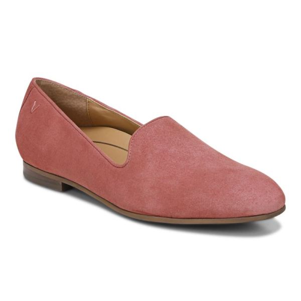 Vionic | Women's Willa Slip on Flat - Dusty Cedar Suede