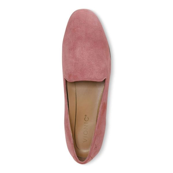 Vionic | Women's Willa Slip on Flat - Dusty Cedar Suede