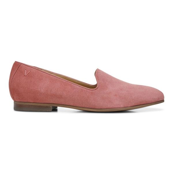 Vionic | Women's Willa Slip on Flat - Dusty Cedar Suede