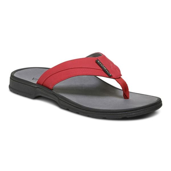 Vionic | Men's Wyatt Toe Post Sandal - Red