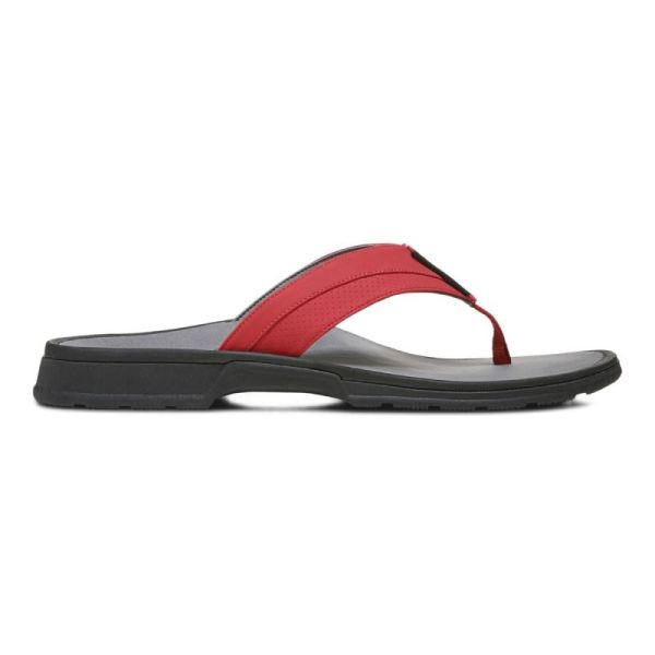 Vionic | Men's Wyatt Toe Post Sandal - Red