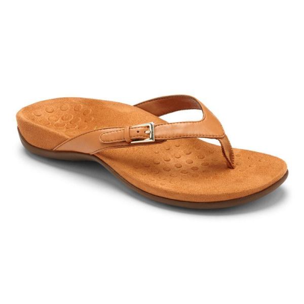 Vionic | Women's Kelby Toe Post Sandal - Caramel