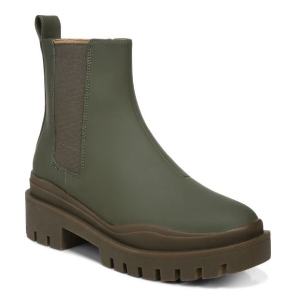 Vionic | Women's Karsen Boot - Olive Synthetic Rubber