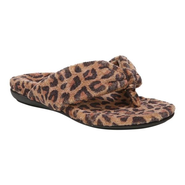 Vionic | Women's Lydia Slipper - Brown Leopard