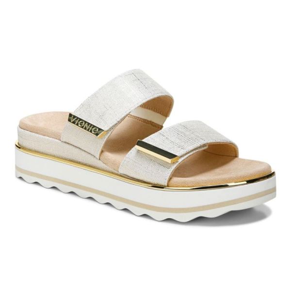 Vionic | Women's Brandie Flatform Sandal - Marshmallow Linen