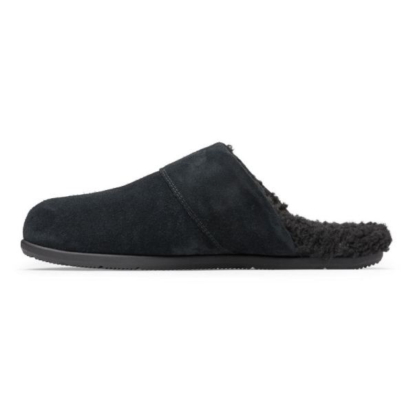 Vionic | Men's Alfons Mule Slipper - Black Suede