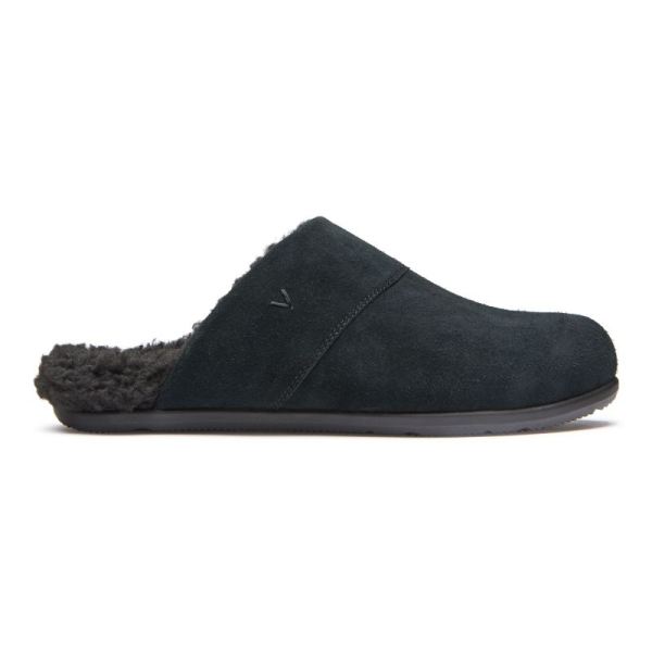 Vionic | Men's Alfons Mule Slipper - Black Suede