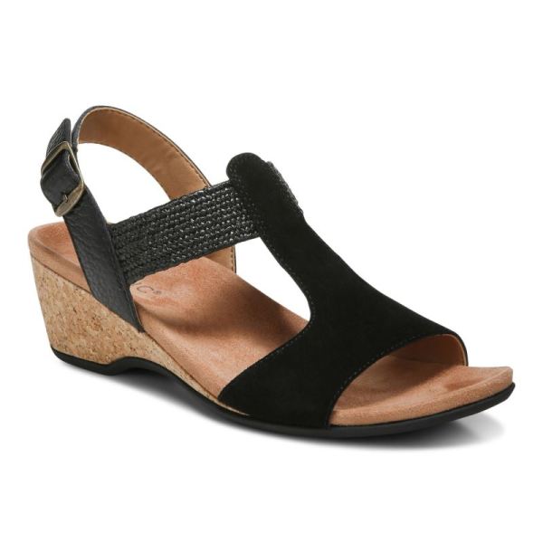 Vionic | Women's Kaytie Wedge Sandal - Black