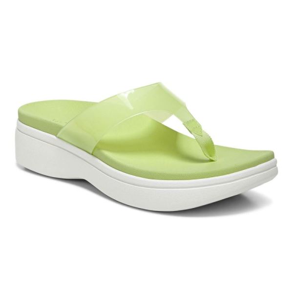 Vionic | Women's Luminous Platform Sandal - Pale Lime