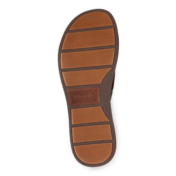 Vionic | Men's Elijah Toe Post Sandal - Brown