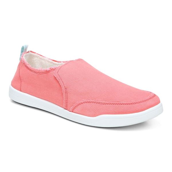 Vionic | Women's Malibu Slip On - Sea Coral Canvas