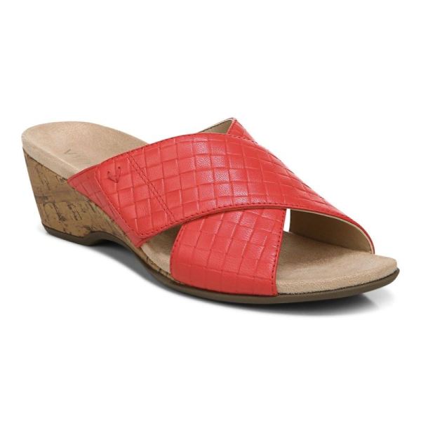 Vionic | Women's Leticia Wedge Sandal - Poppy