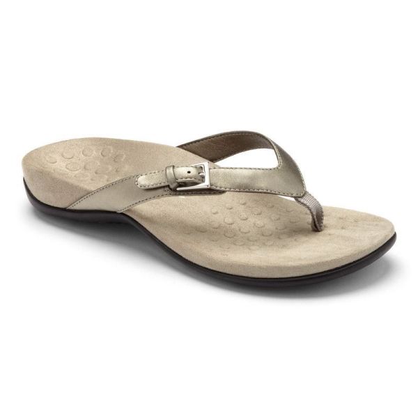 Vionic | Women's Kelby Toe Post Sandal - Pewter