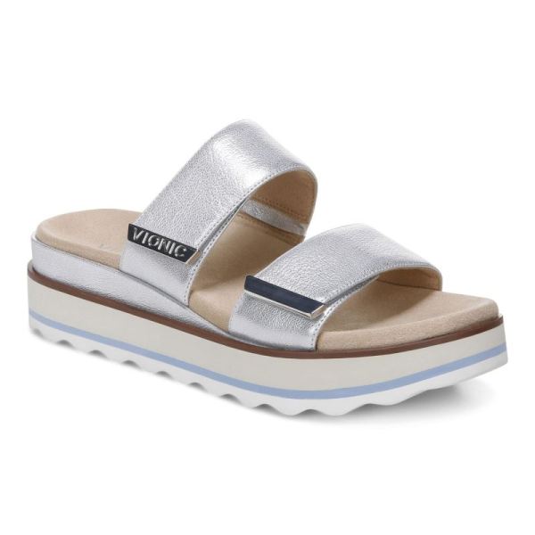 Vionic | Women's Brandie Flatform Sandal - Silver