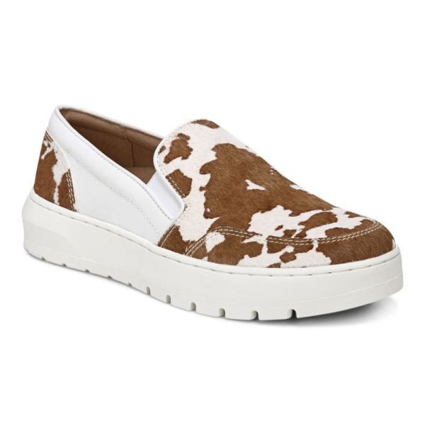 Vionic | Women's Dinora Slip On - Brown Cow Print