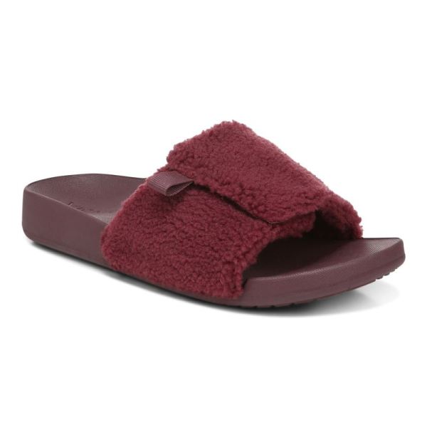 Vionic | Women's Keira Slide Sandal - Port Shearling