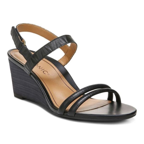 Vionic | Women's Emmy Wedge Sandal - Black