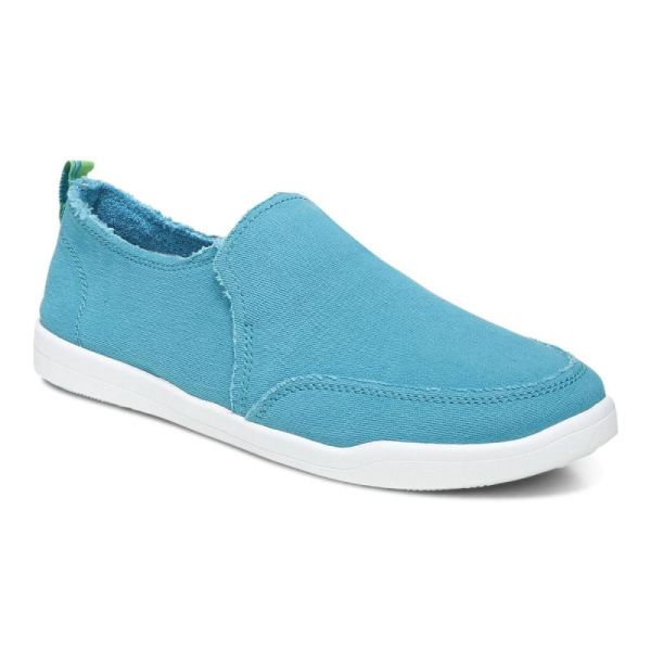 Vionic | Women's Malibu Slip On - Lake Blue Canvas