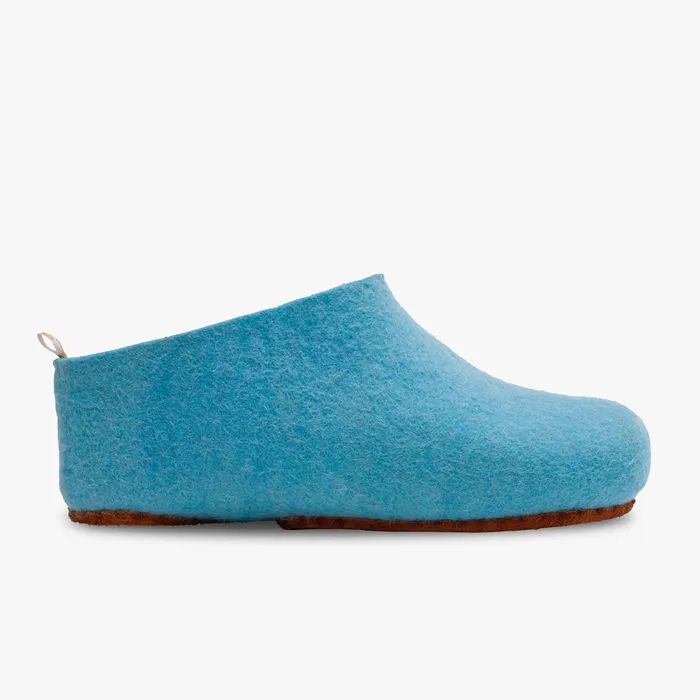 VIVOBAREFOOT | WOMEN'S MIM FELT SLIPPER-AQUA