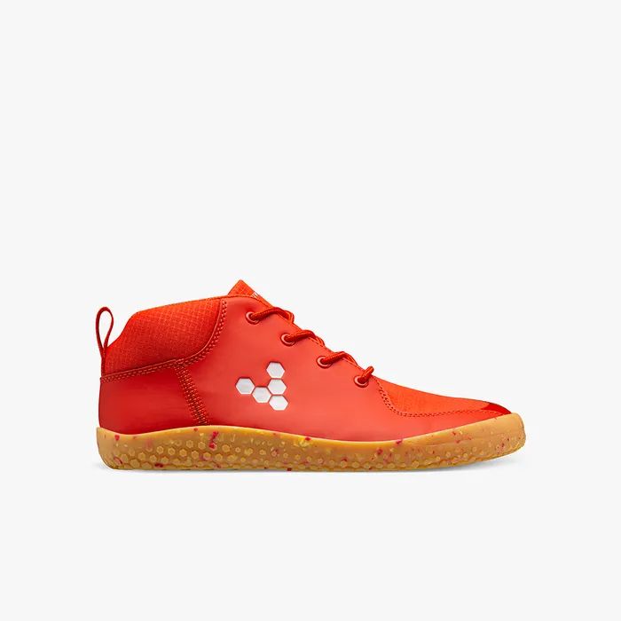 VIVOBAREFOOT | KIDS PRIMUS BOOTIE II ALL WEATHER JUNIORS-FIERY CORAL