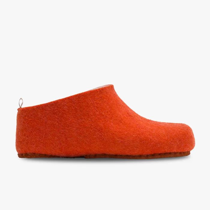 VIVOBAREFOOT | MEN'S MIM FELT SLIPPER-ORANGE
