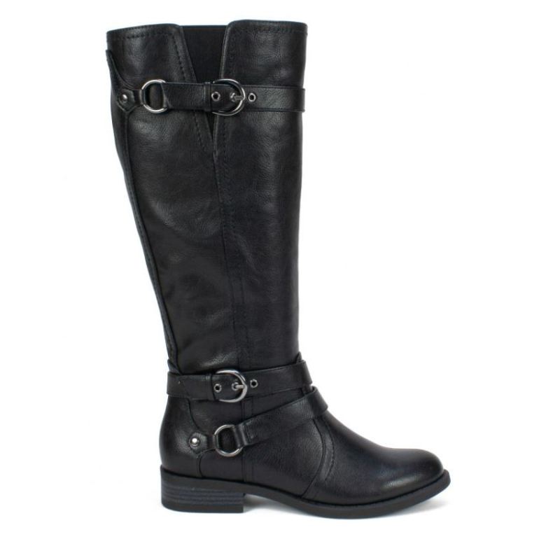 White Mountain | Women's Loyal Wide Calf Tall Boot-Black