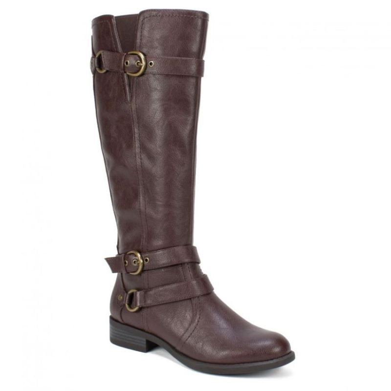 White Mountain | Women's Loyal Wide Calf Tall Boot-Brown