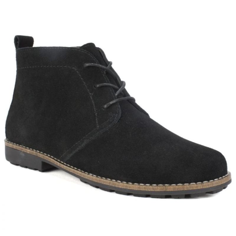 White Mountain | Women's Auburn Suede Bootie-Black Suede