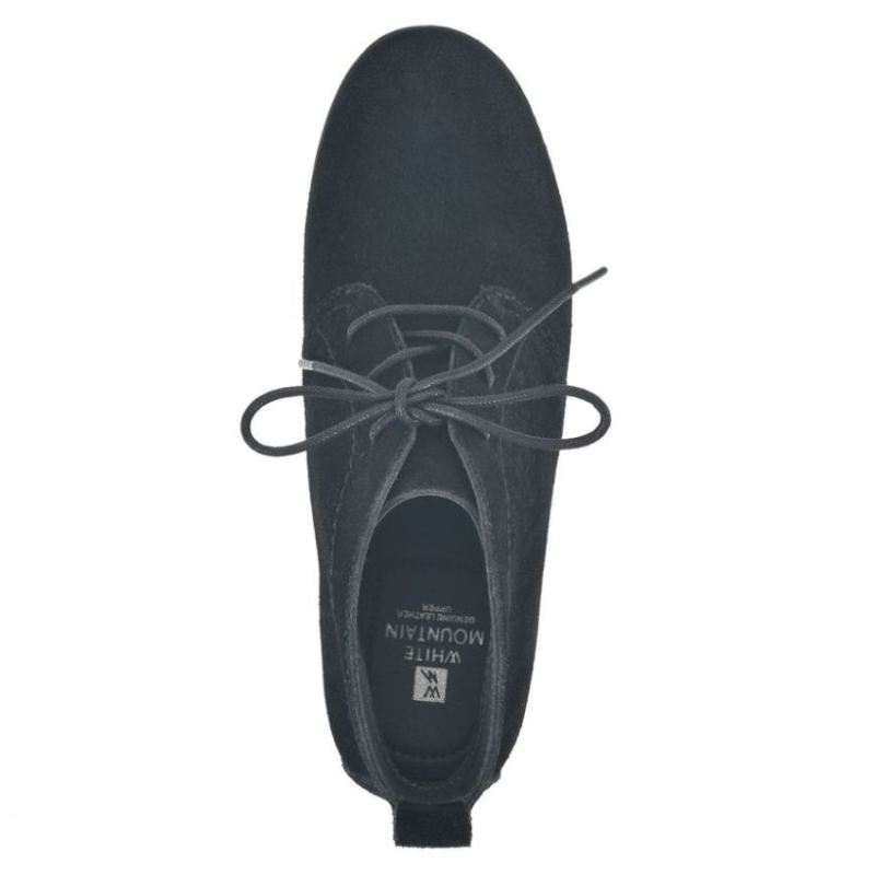 White Mountain | Women's Auburn Wide Suede Bootie-Black Suede